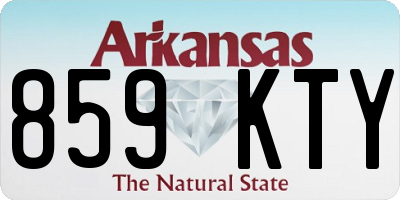 AR license plate 859KTY