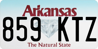 AR license plate 859KTZ