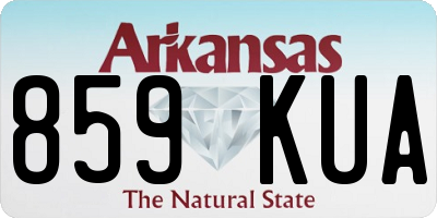 AR license plate 859KUA