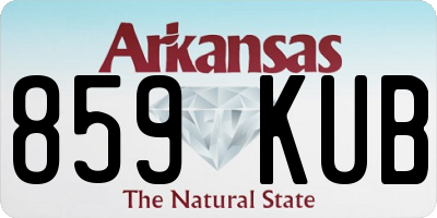 AR license plate 859KUB
