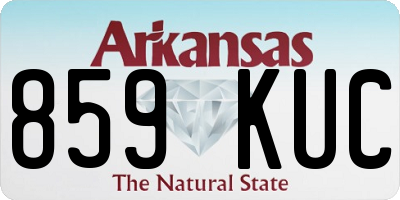 AR license plate 859KUC