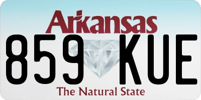 AR license plate 859KUE