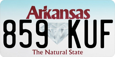 AR license plate 859KUF