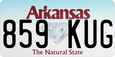 AR license plate 859KUG