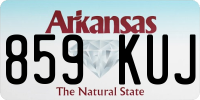 AR license plate 859KUJ