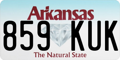 AR license plate 859KUK