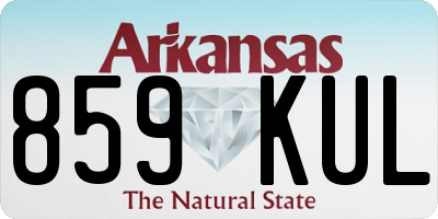 AR license plate 859KUL