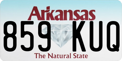 AR license plate 859KUQ