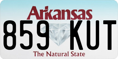 AR license plate 859KUT