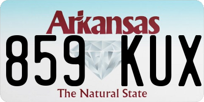 AR license plate 859KUX