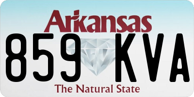 AR license plate 859KVA