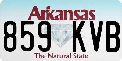 AR license plate 859KVB