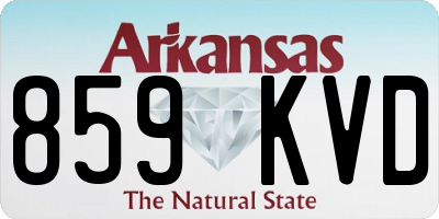AR license plate 859KVD