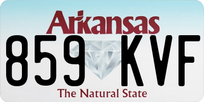 AR license plate 859KVF
