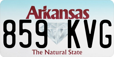 AR license plate 859KVG