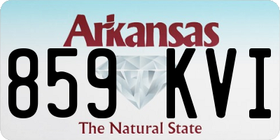 AR license plate 859KVI