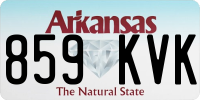 AR license plate 859KVK