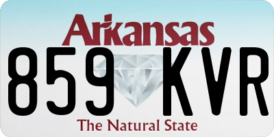 AR license plate 859KVR