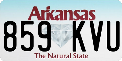 AR license plate 859KVU