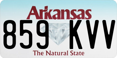 AR license plate 859KVV