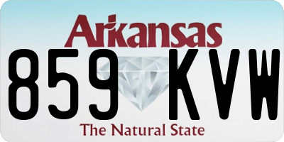 AR license plate 859KVW