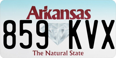 AR license plate 859KVX