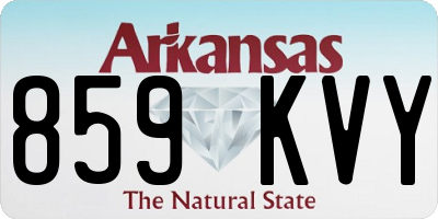 AR license plate 859KVY