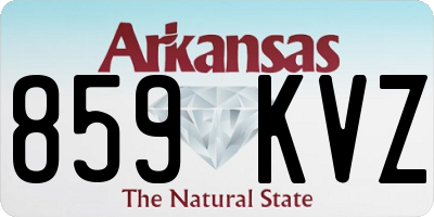 AR license plate 859KVZ