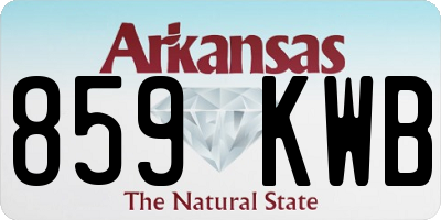 AR license plate 859KWB