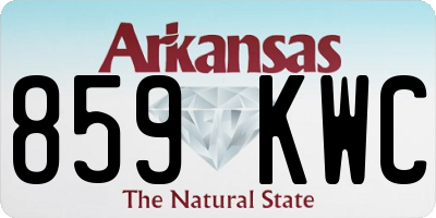 AR license plate 859KWC