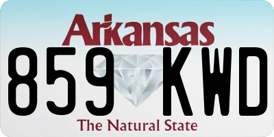 AR license plate 859KWD