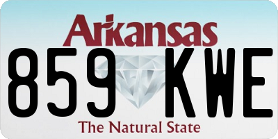 AR license plate 859KWE