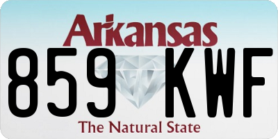 AR license plate 859KWF