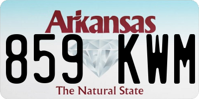 AR license plate 859KWM