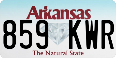 AR license plate 859KWR