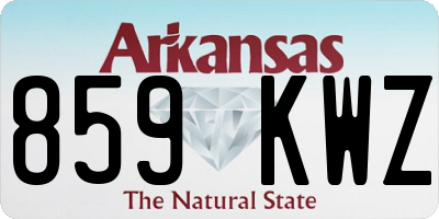 AR license plate 859KWZ