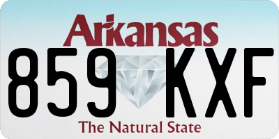 AR license plate 859KXF