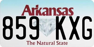AR license plate 859KXG