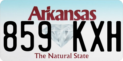 AR license plate 859KXH