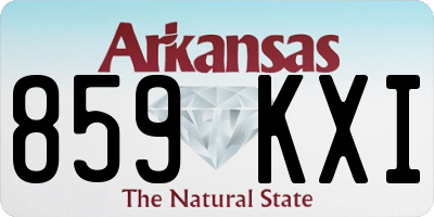 AR license plate 859KXI