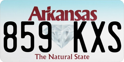 AR license plate 859KXS