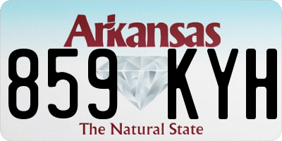 AR license plate 859KYH