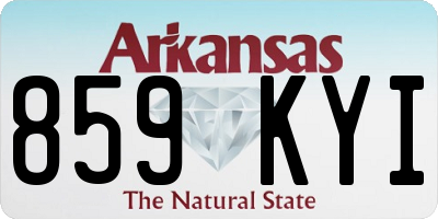 AR license plate 859KYI