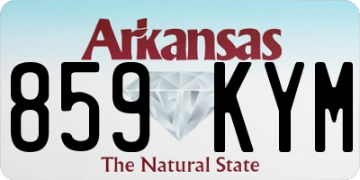 AR license plate 859KYM
