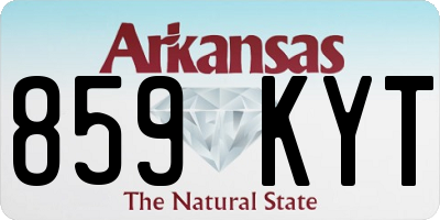 AR license plate 859KYT
