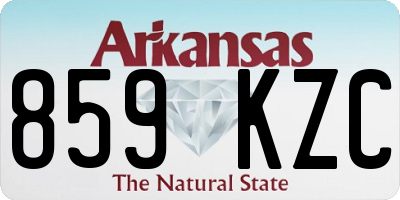 AR license plate 859KZC