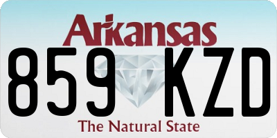 AR license plate 859KZD