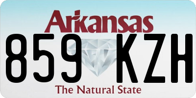 AR license plate 859KZH