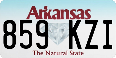 AR license plate 859KZI