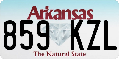 AR license plate 859KZL